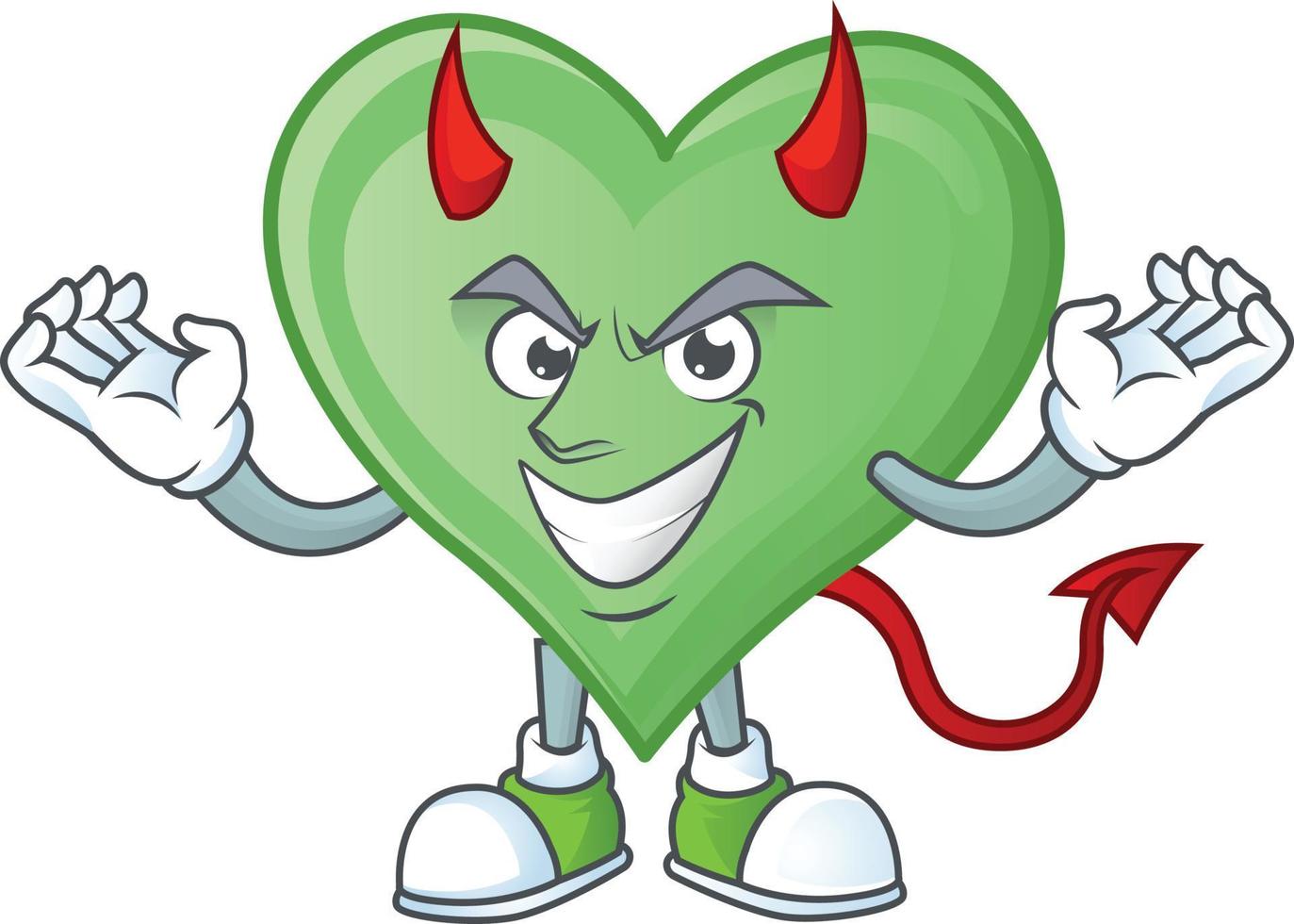 grön kärlek tecknad serie karaktär stil vektor
