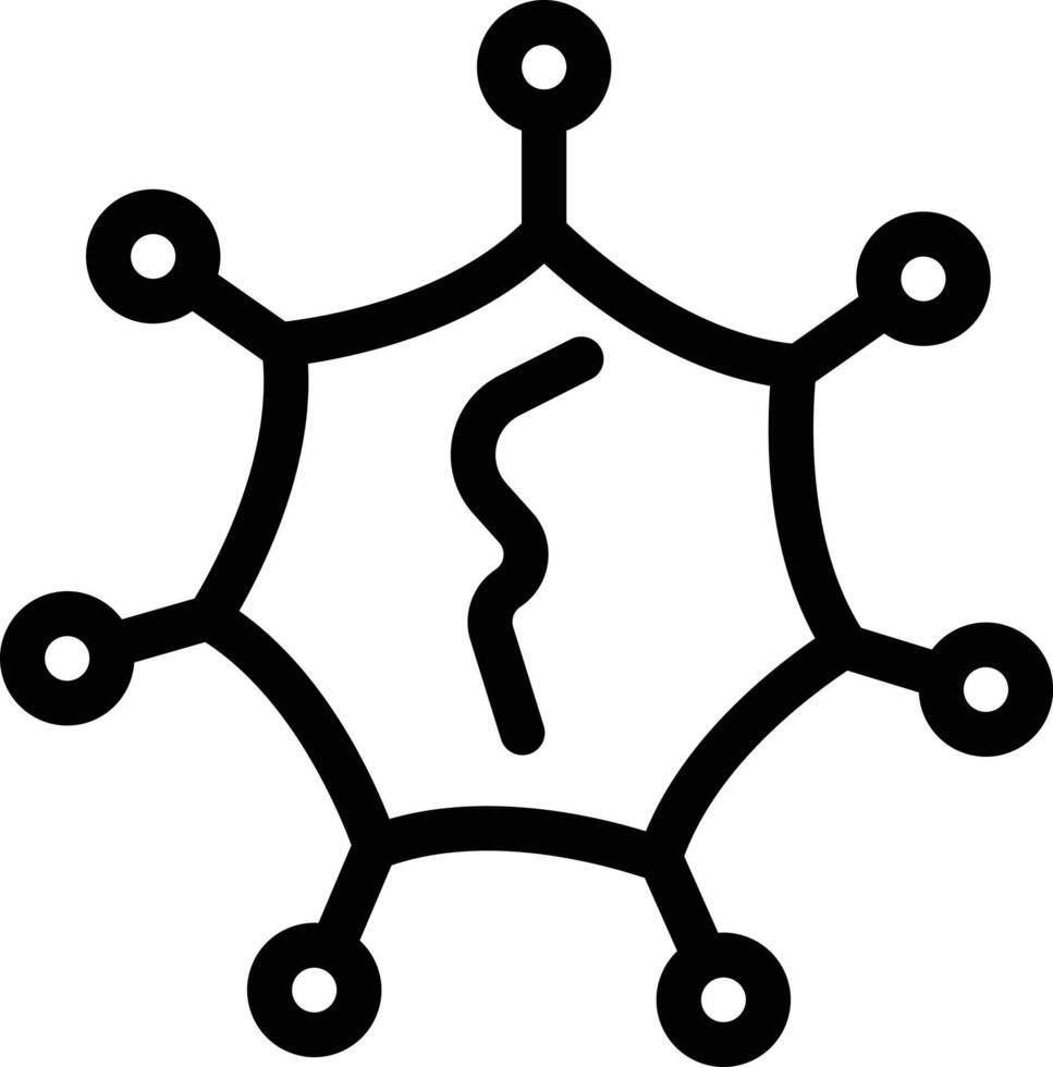 Molekülvektorillustration auf einem Hintergrund. Premium-Qualitätssymbole. Vektorsymbole für Konzept und Grafikdesign. vektor