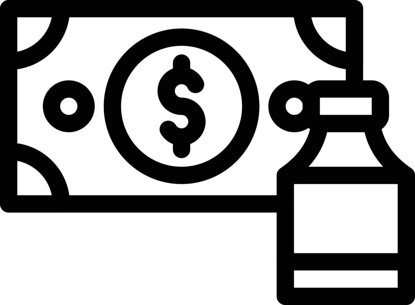 Dollar Impfstoff Vektor Illustration auf ein hintergrund.premium Qualität symbole.vektor Symbole zum Konzept und Grafik Design.