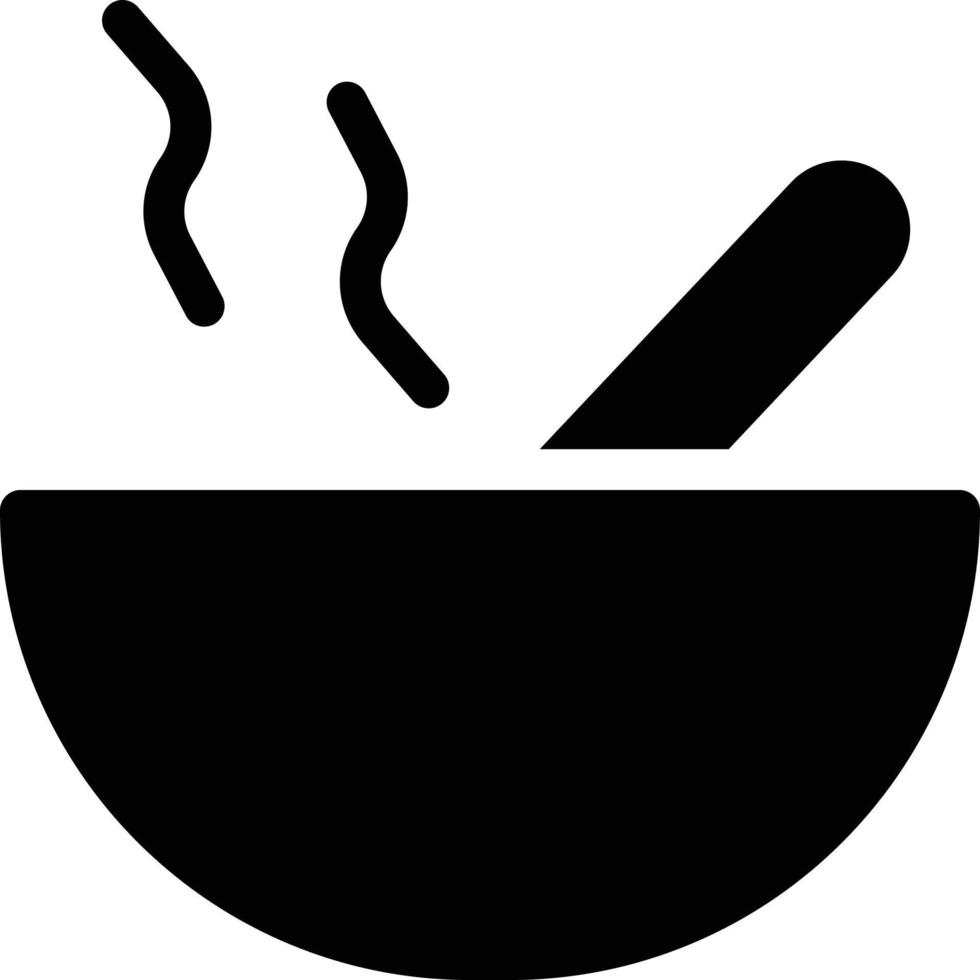Vektorillustration der heißen Suppe auf einem Hintergrund. Premium-Qualitätssymbole. Vektorsymbole für Konzept und Grafikdesign. vektor