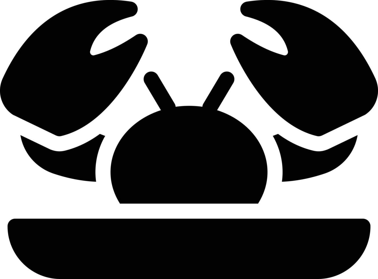 Krabbenvektorillustration auf einem Hintergrund. Premium-Qualitätssymbole. Vektorsymbole für Konzept und Grafikdesign. vektor
