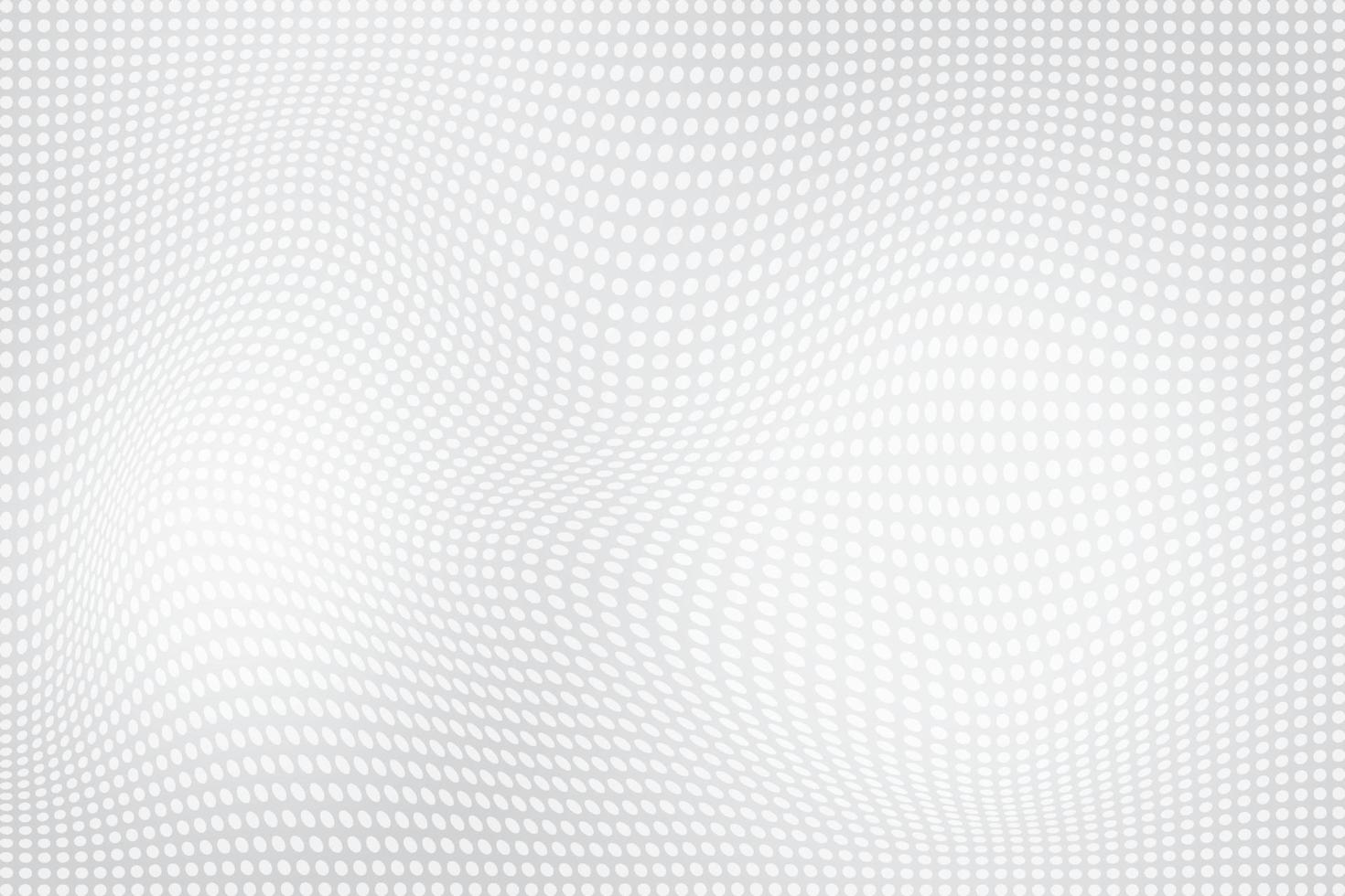 abstrakt Weiß und grau Farbe, modern Design Hintergrund mit geometrisch runden Form, Punkt Muster. Vektor Illustration.