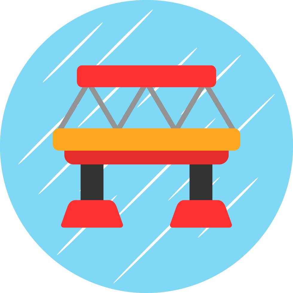 Brücke-Vektor-Icon-Design vektor