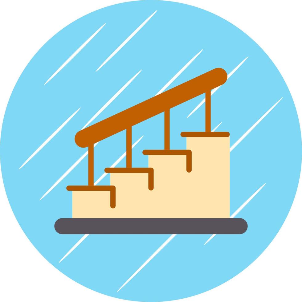 Treppen-Vektor-Icon-Design vektor