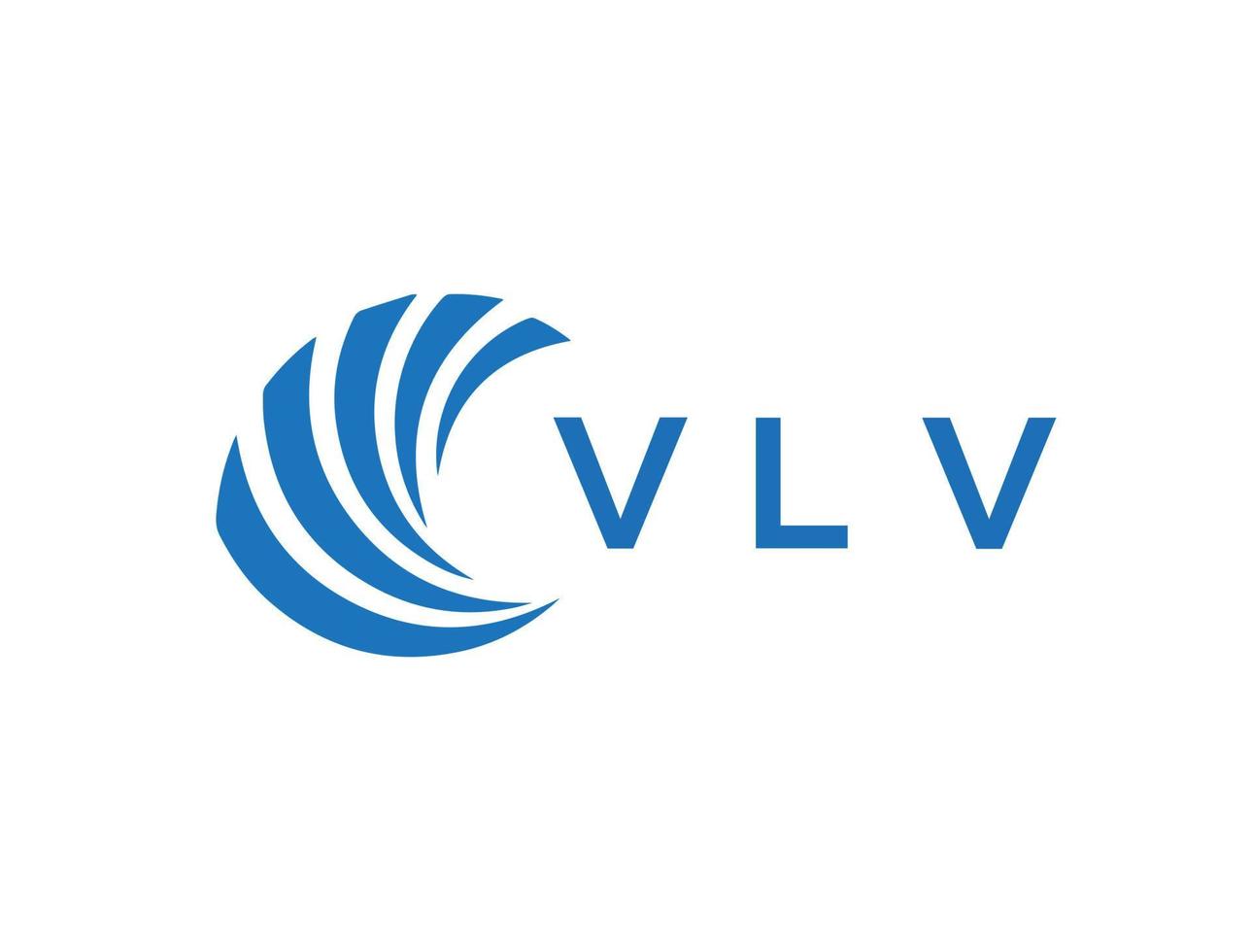 vlv brev logotyp design på vit bakgrund. vlv kreativ cirkel brev logotyp begrepp. vlv brev design. vektor