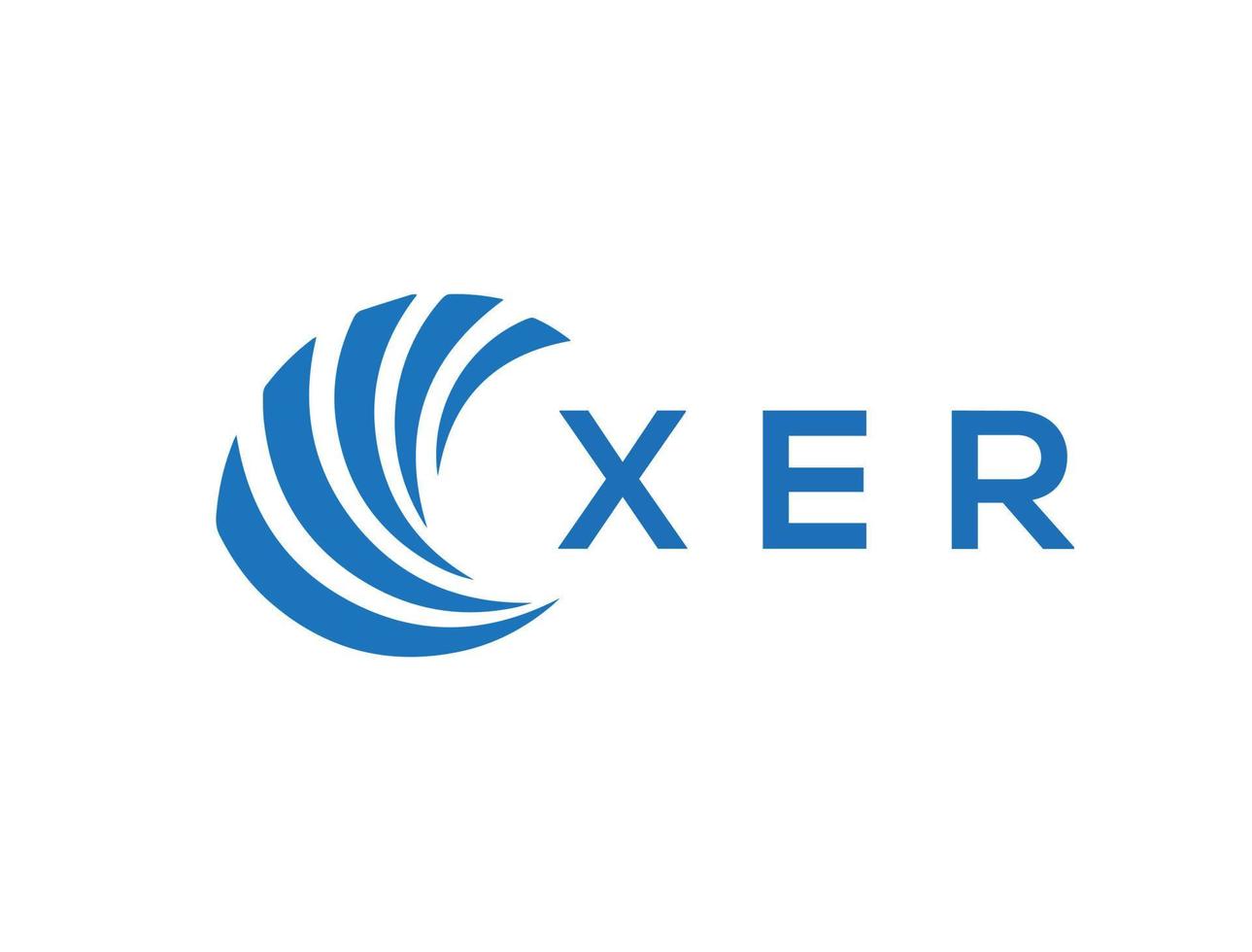 xer brev logotyp design på vit bakgrund. xer kreativ cirkel brev logotyp begrepp. xer brev design. vektor