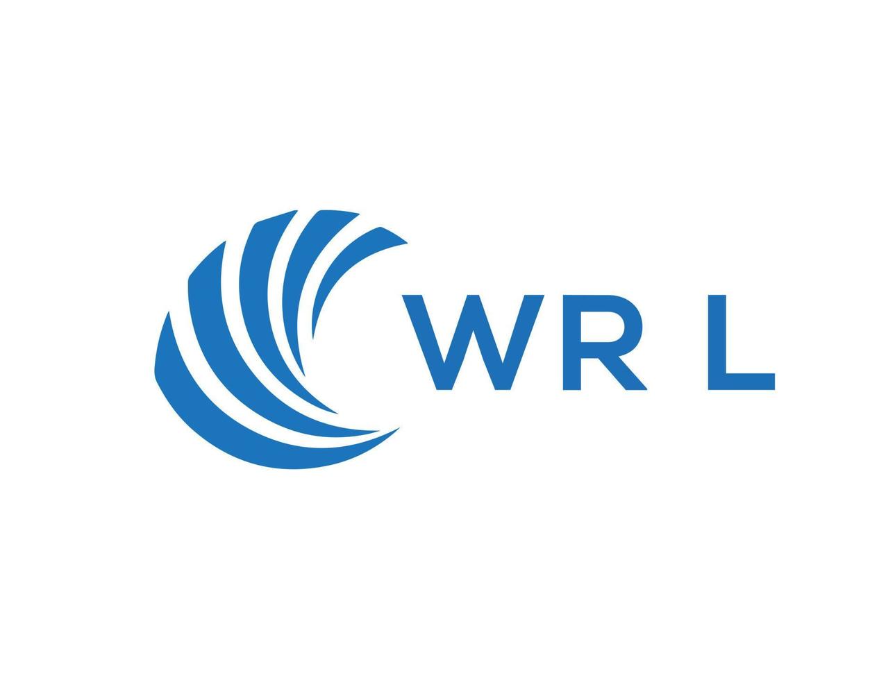 Wrl Brief Logo Design auf Weiß Hintergrund. Wrl kreativ Kreis Brief Logo Konzept. Wrl Brief Design. vektor