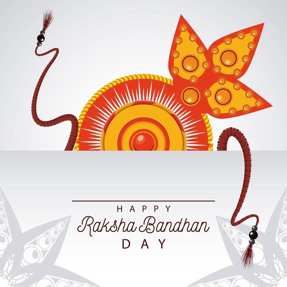 Indien raksha bandhan blommig dekoration vektor