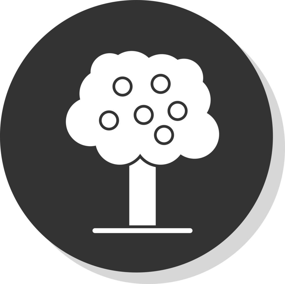 fruktträdgård vektor ikon design