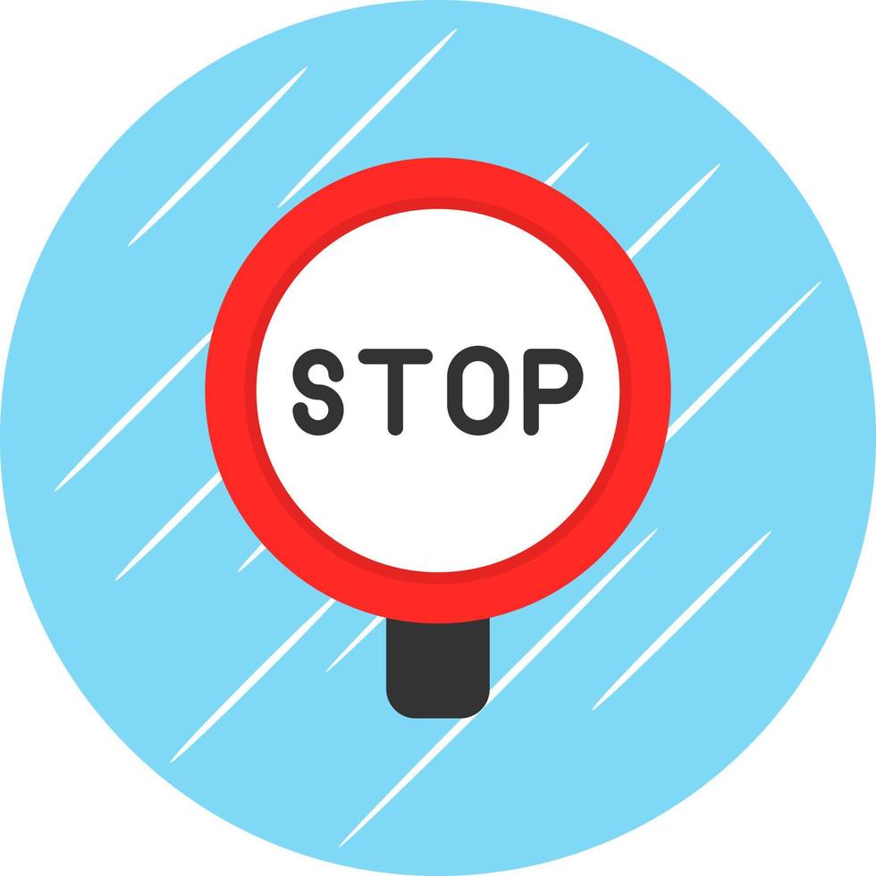 Stop-Schild-Vektor-Icon-Design vektor