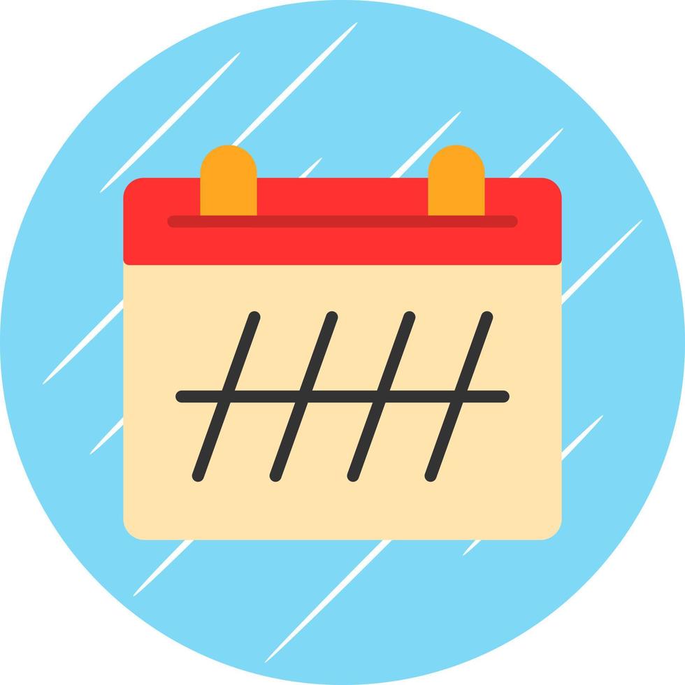 Kalender-Vektor-Icon-Design vektor