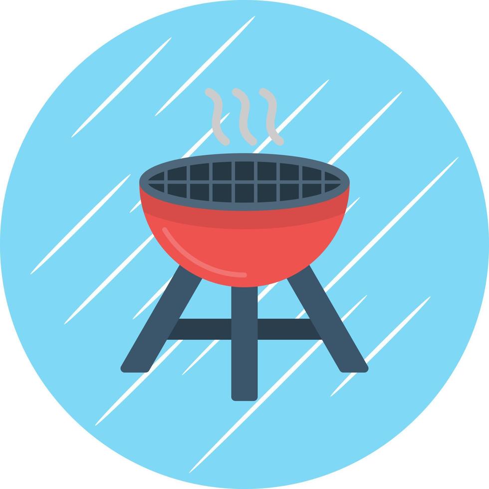 Grill-Vektor-Icon-Design vektor