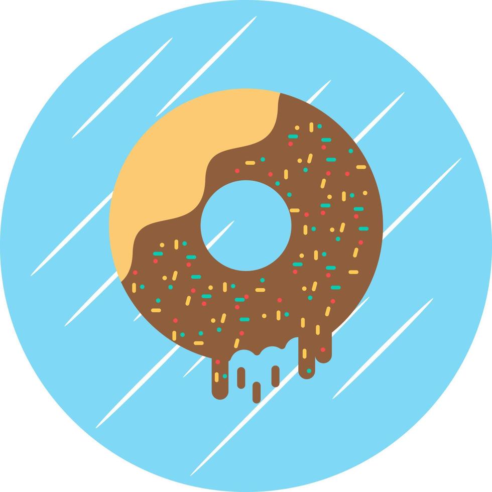 Donut-Vektor-Icon-Design vektor