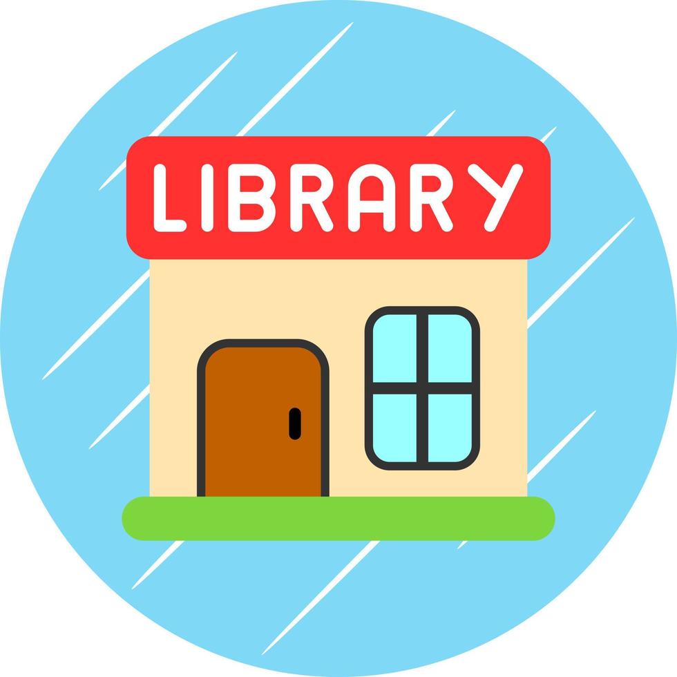 Bibliothek-Vektor-Icon-Design vektor