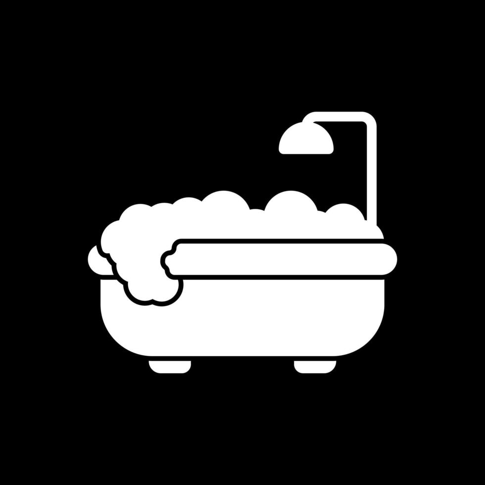 Badewanne-Vektor-Icon-Design vektor