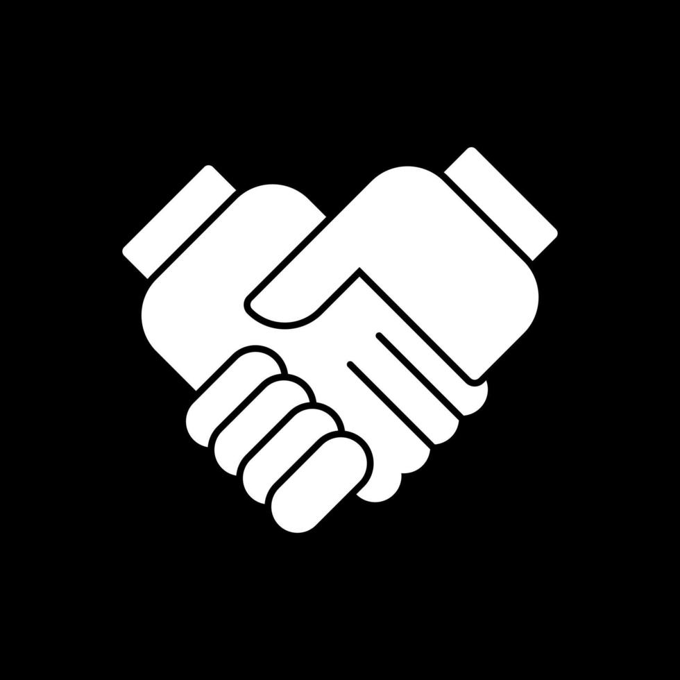 Handshake-Vektor-Icon-Design vektor