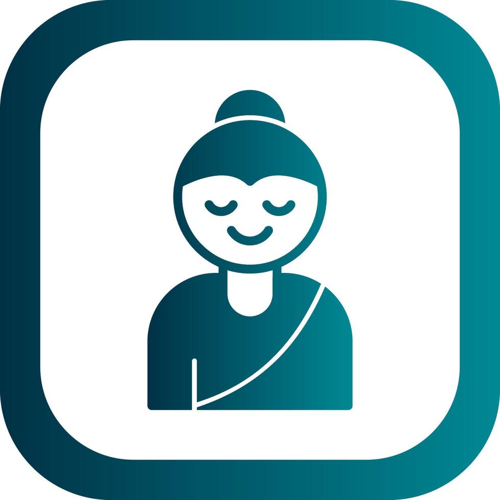 Buddha-Vektor-Icon-Design vektor