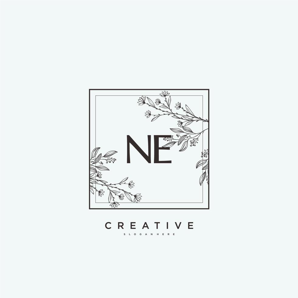 ne Schönheit Vektor Initiale Logo Kunst, Handschrift Logo von Initiale Unterschrift, Hochzeit, Mode, Schmuck, Boutique, Blumen- und botanisch mit kreativ Vorlage zum irgendein Unternehmen oder Geschäft.