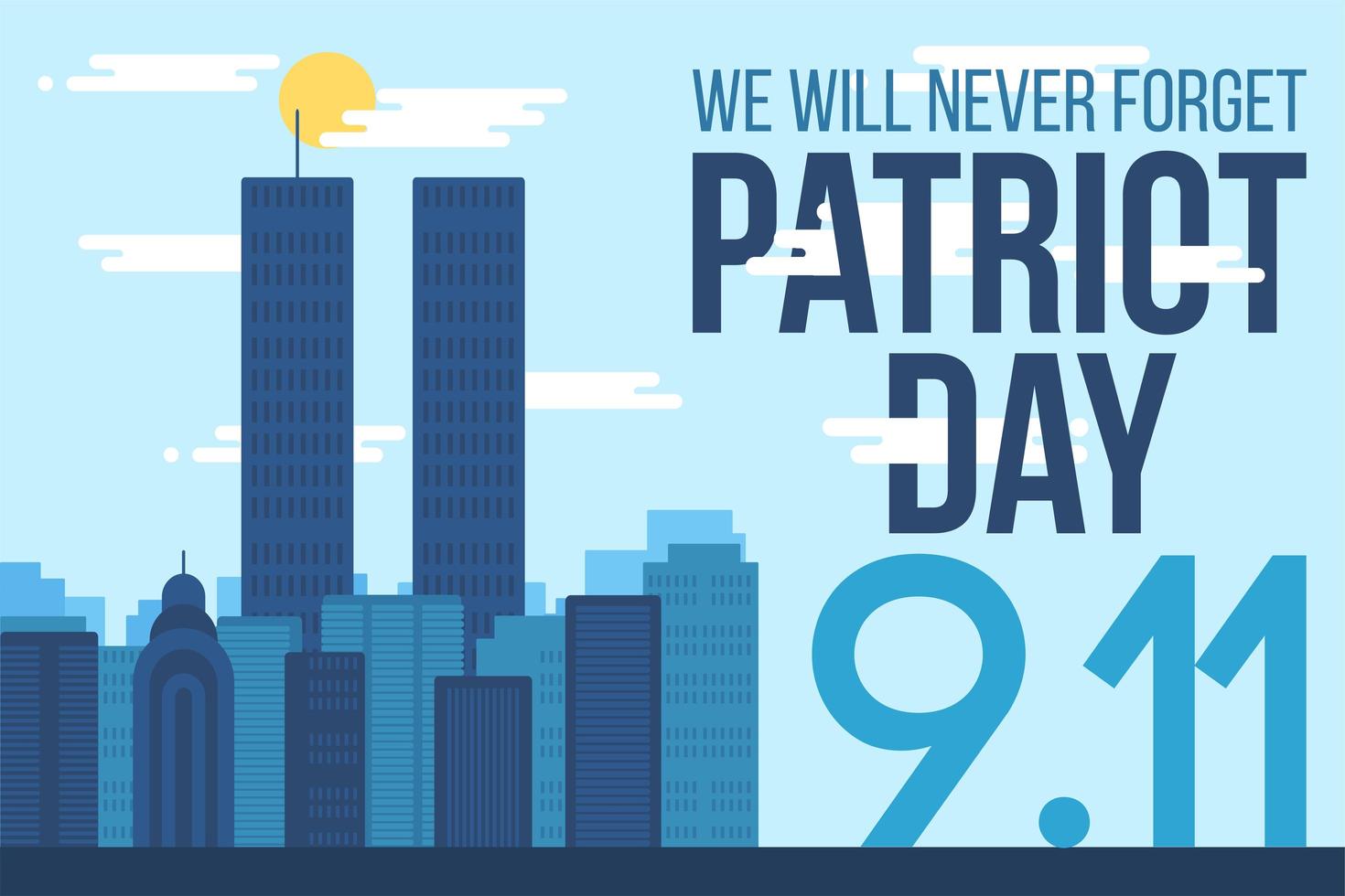 Patriot Day Banner vektor