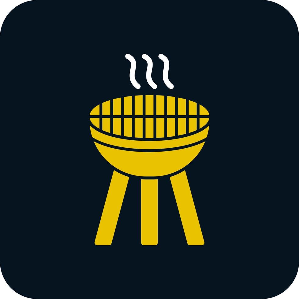 Grill-Vektor-Icon-Design vektor