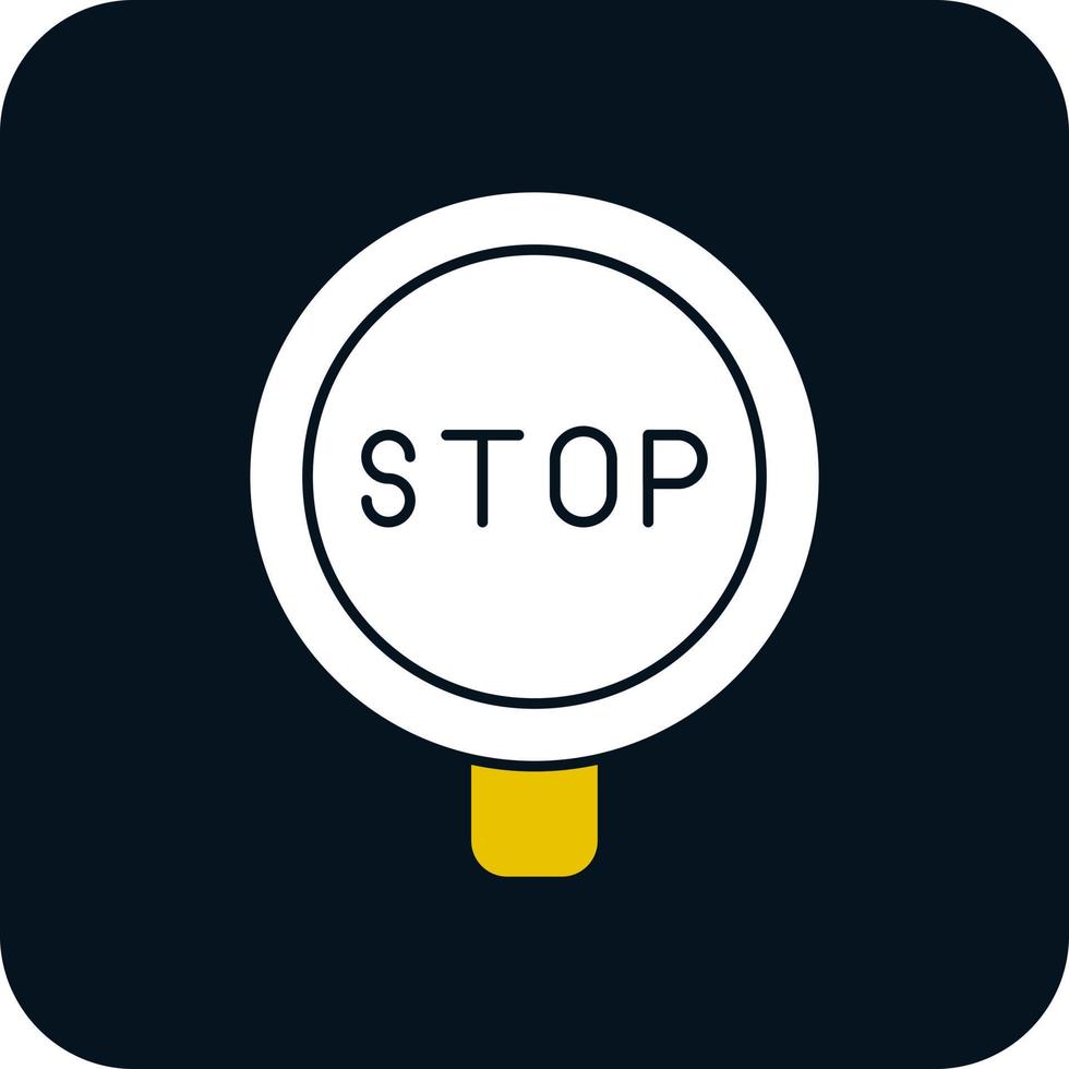 Stop-Schild-Vektor-Icon-Design vektor