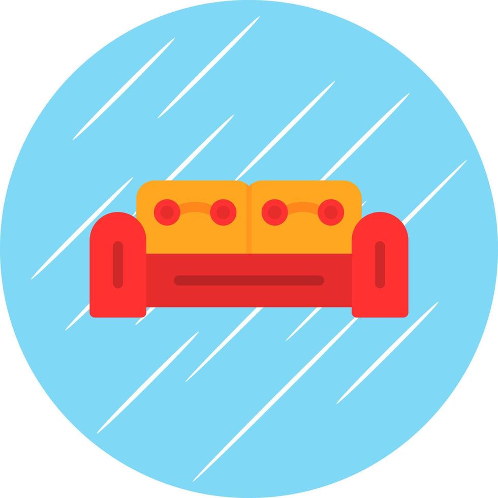 Sofa-Vektor-Symbol vektor