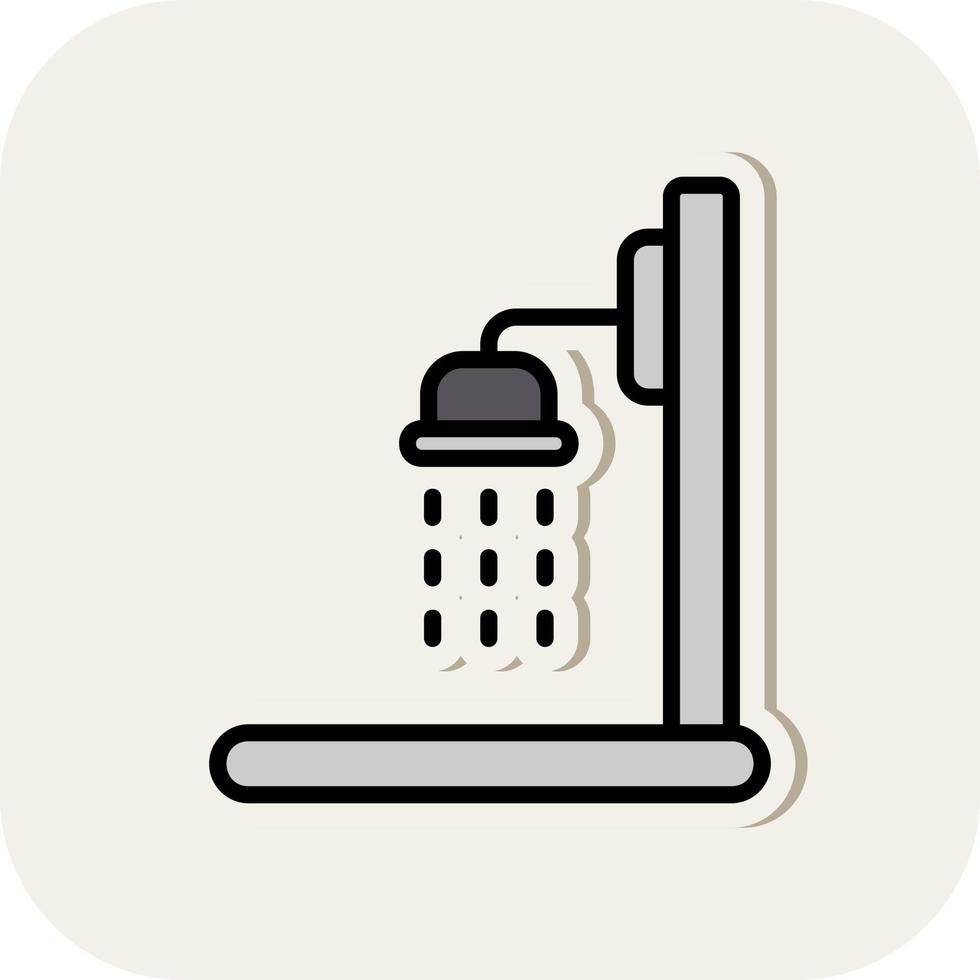 Dusche-Vektor-Icon-Design vektor