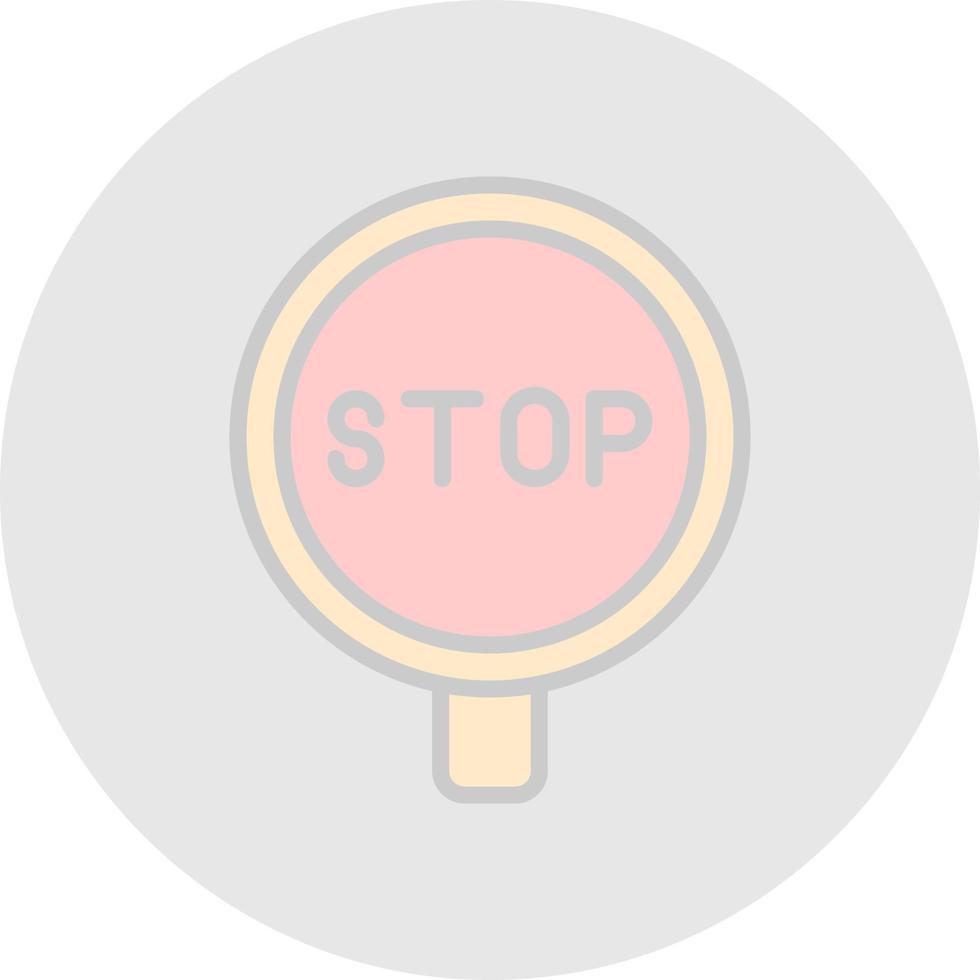 Stop-Schild-Vektor-Icon-Design vektor