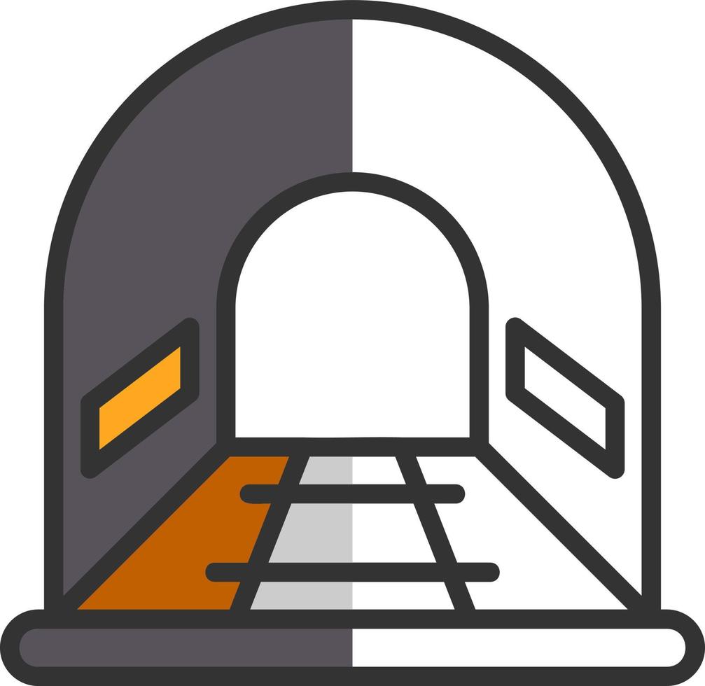 Tunnel-Vektor-Icon-Design vektor