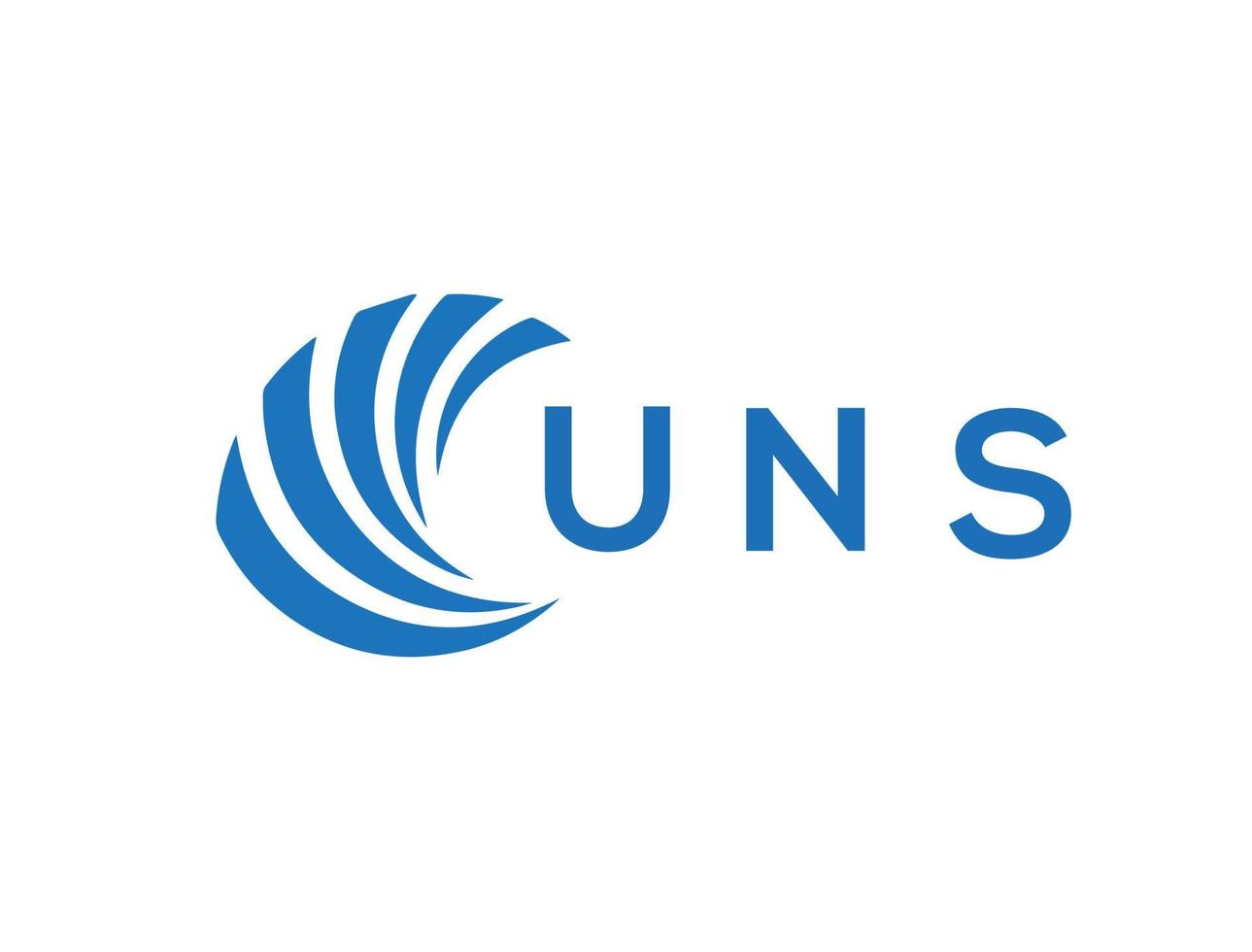 uns brev logotyp design på vit bakgrund. uns kreativ cirkel brev logotyp begrepp. uns brev design. vektor