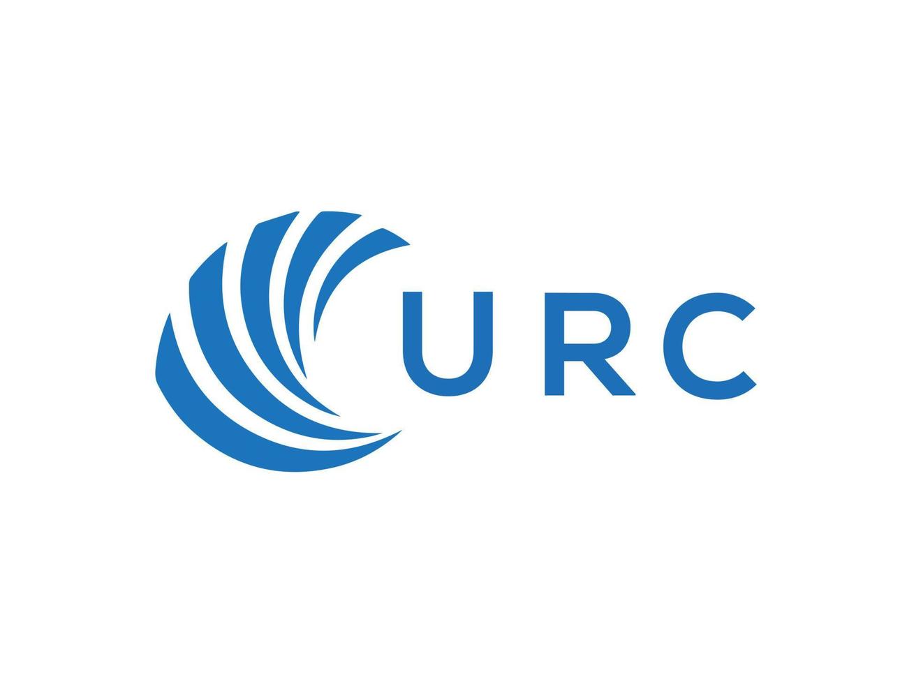 urc Brief Logo Design auf Weiß Hintergrund. urc kreativ Kreis Brief Logo Konzept. urc Brief Design. vektor