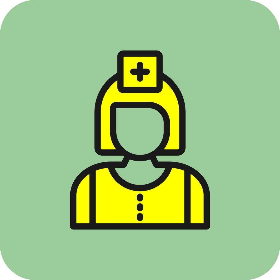 Krankenschwester-Vektor-Icon-Design vektor