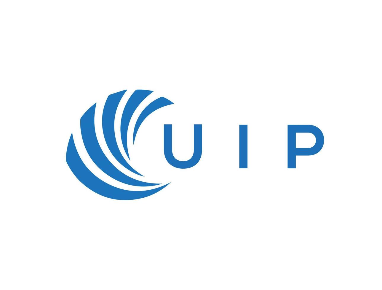 uip brev logotyp design på vit bakgrund. uip kreativ cirkel brev logotyp begrepp. uip brev design. vektor