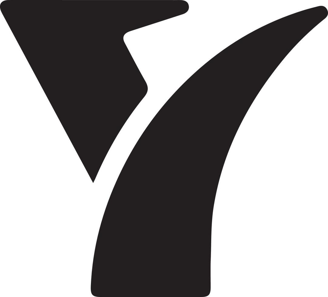 bokstäver logotyp från brev y vektor fil