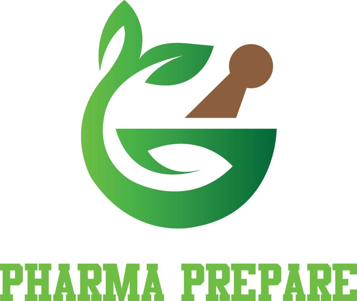 Pharma bereiten Vektor Logo Apotheke