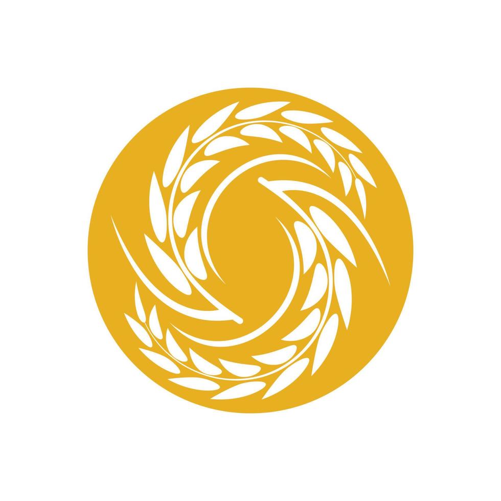 Weizen-Logo-Vektor-Symbol-Illustration vektor