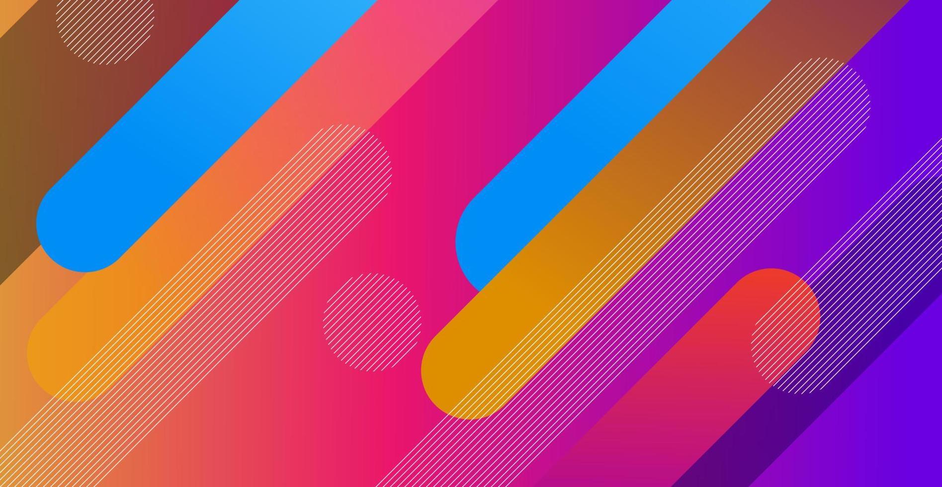 abstrakt bunt Gradient Flüssigkeit Farbe mit geometrisch gestalten Hintergrund. eps10 Vektor