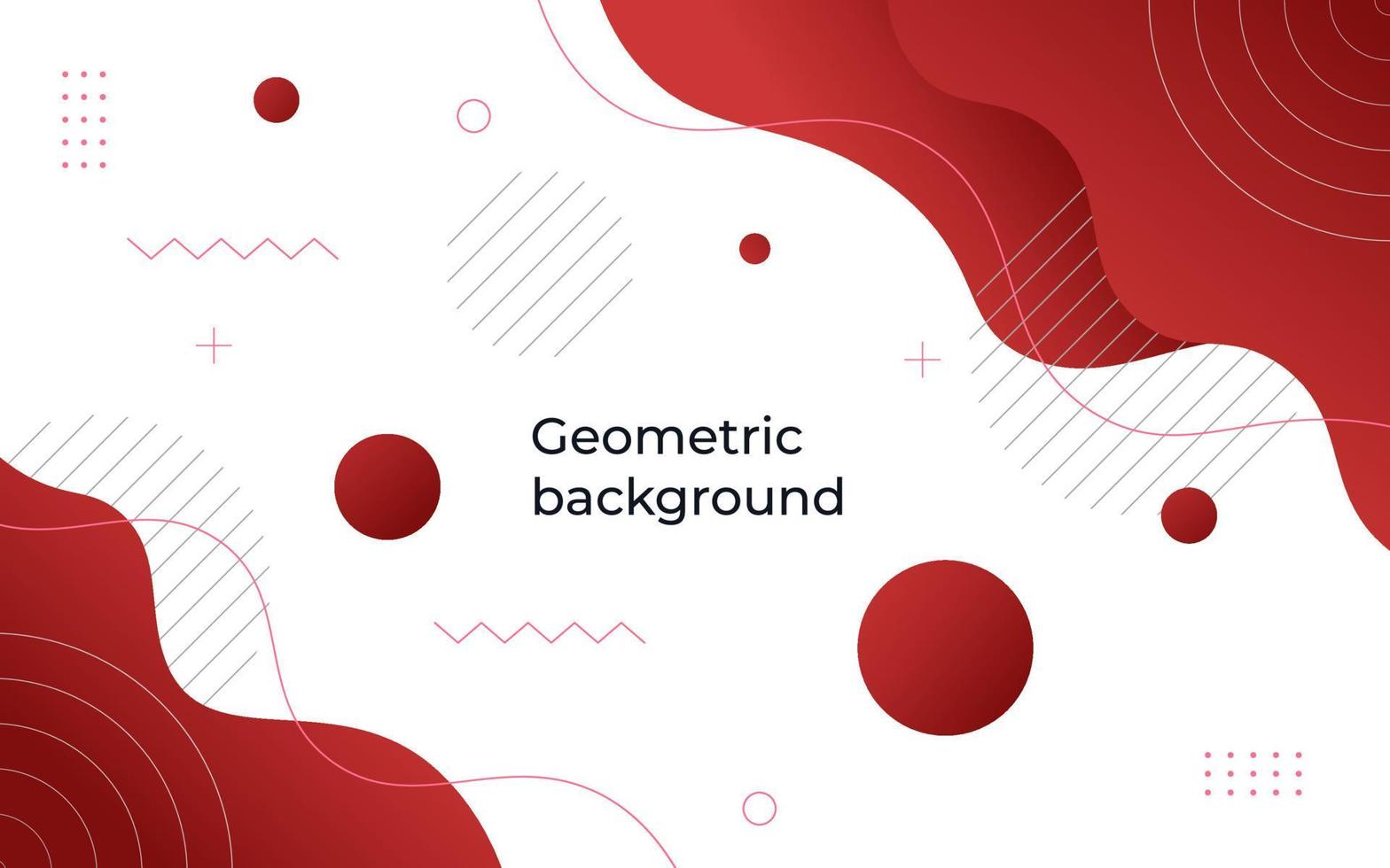 minimal abstrakt röd flytande Färg lutning, vätska form geometrisk med prickar bakgrund. eps10 vektor