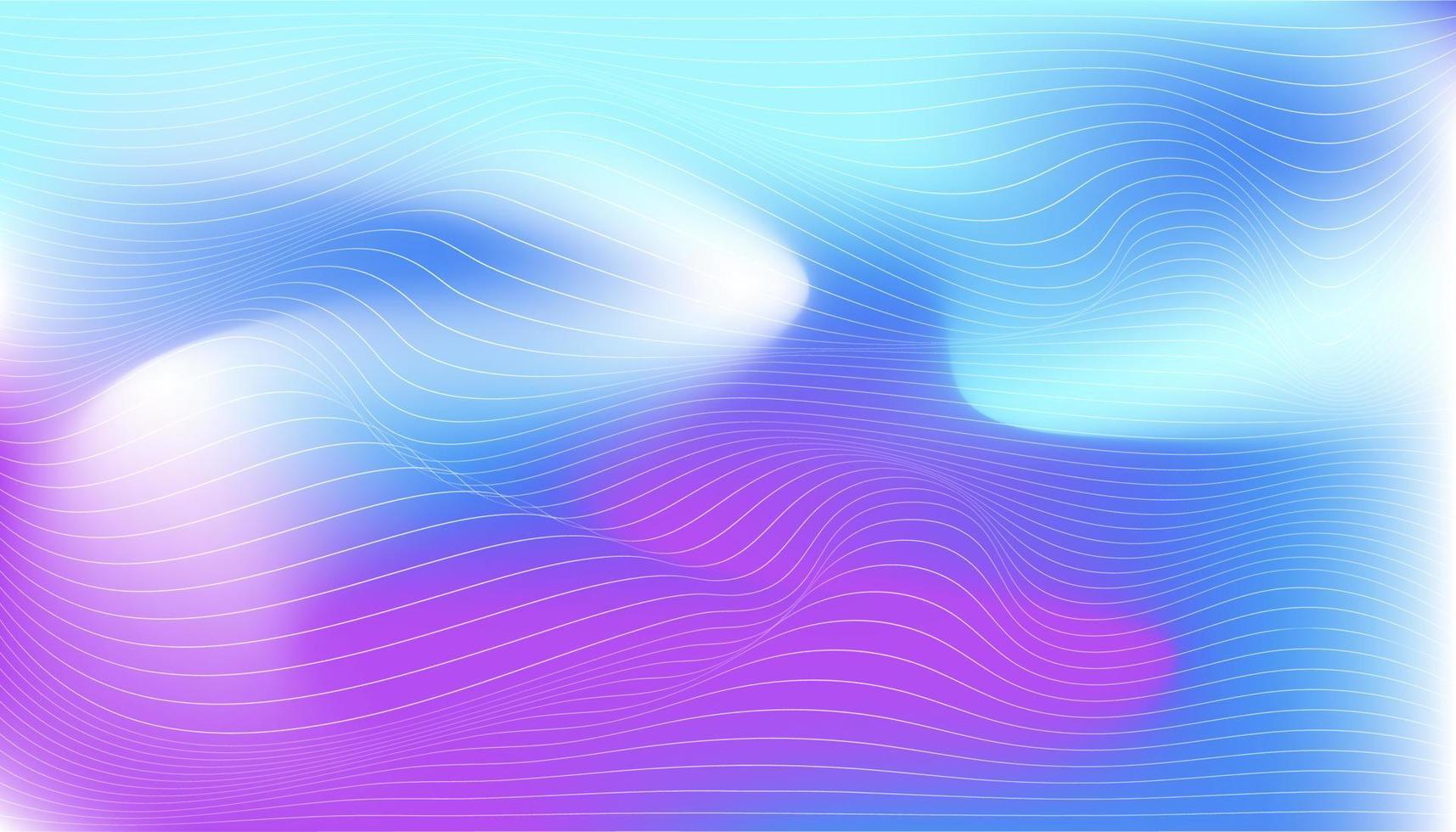 Linie Wellen auf lila Blau Gradient Hintergrund, abstrakt Hintergrund Vektor Design