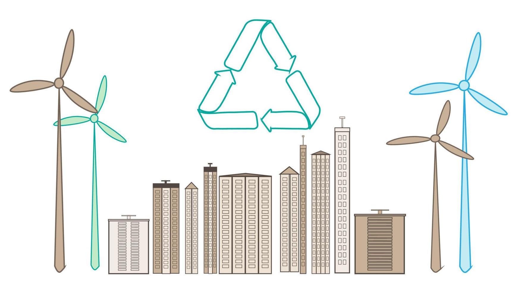 rena grön miljö. ekologi begrepp och miljö- design element för hållbar energi utveckling, vektor illustration natur, ekologi, organisk, miljö, banderoller.