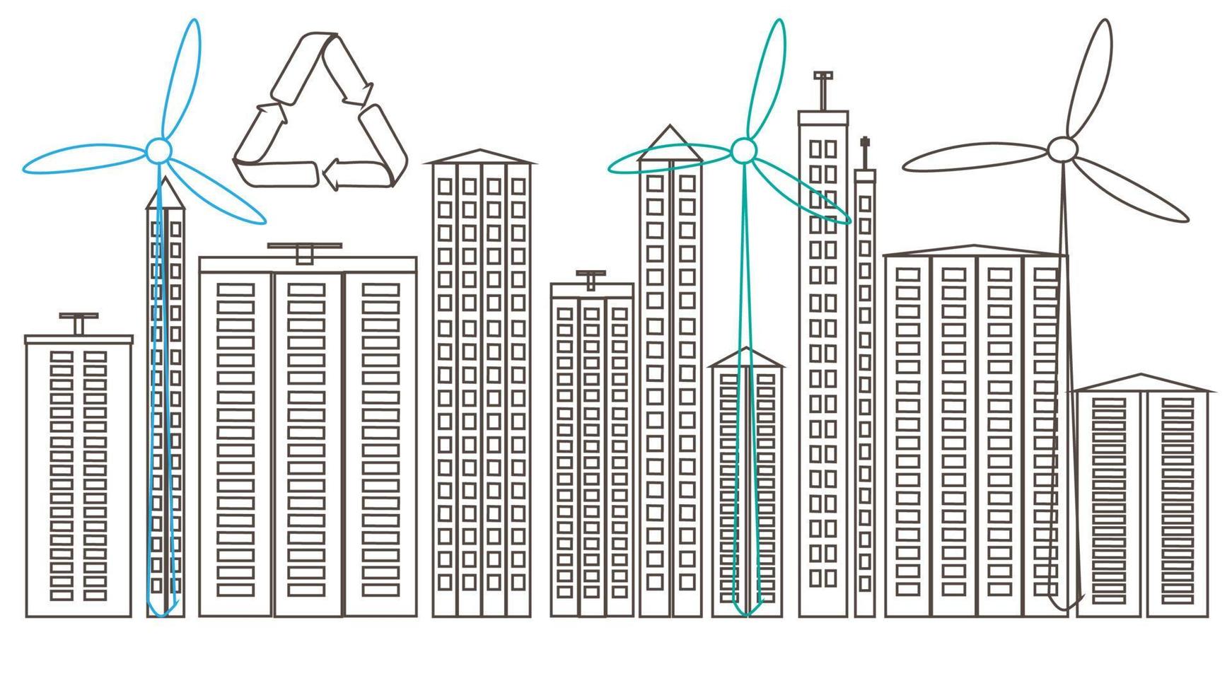 sauber Grün Umfeld. Ökologie Konzept und Umwelt Design Elemente zum nachhaltig Energie Entwicklung, Vektor Illustration Natur, Ökologie, organisch, Umfeld, Banner.