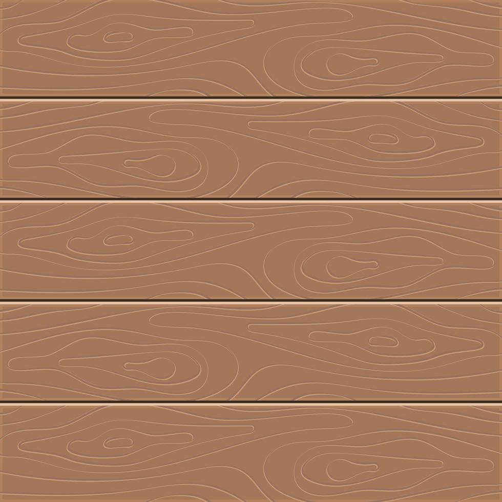 trä textur bakgrund. fem trä- styrelser i platt design. vektor illustration