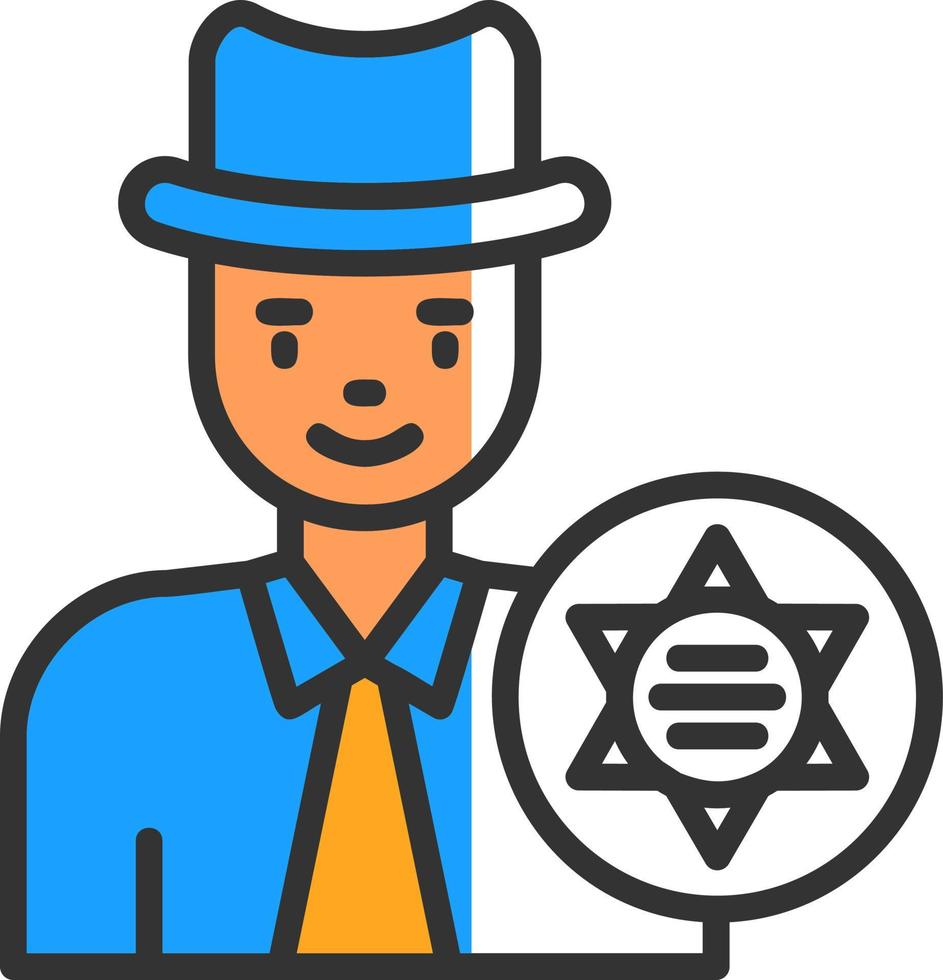 Sheriff-Vektor-Icon-Design vektor