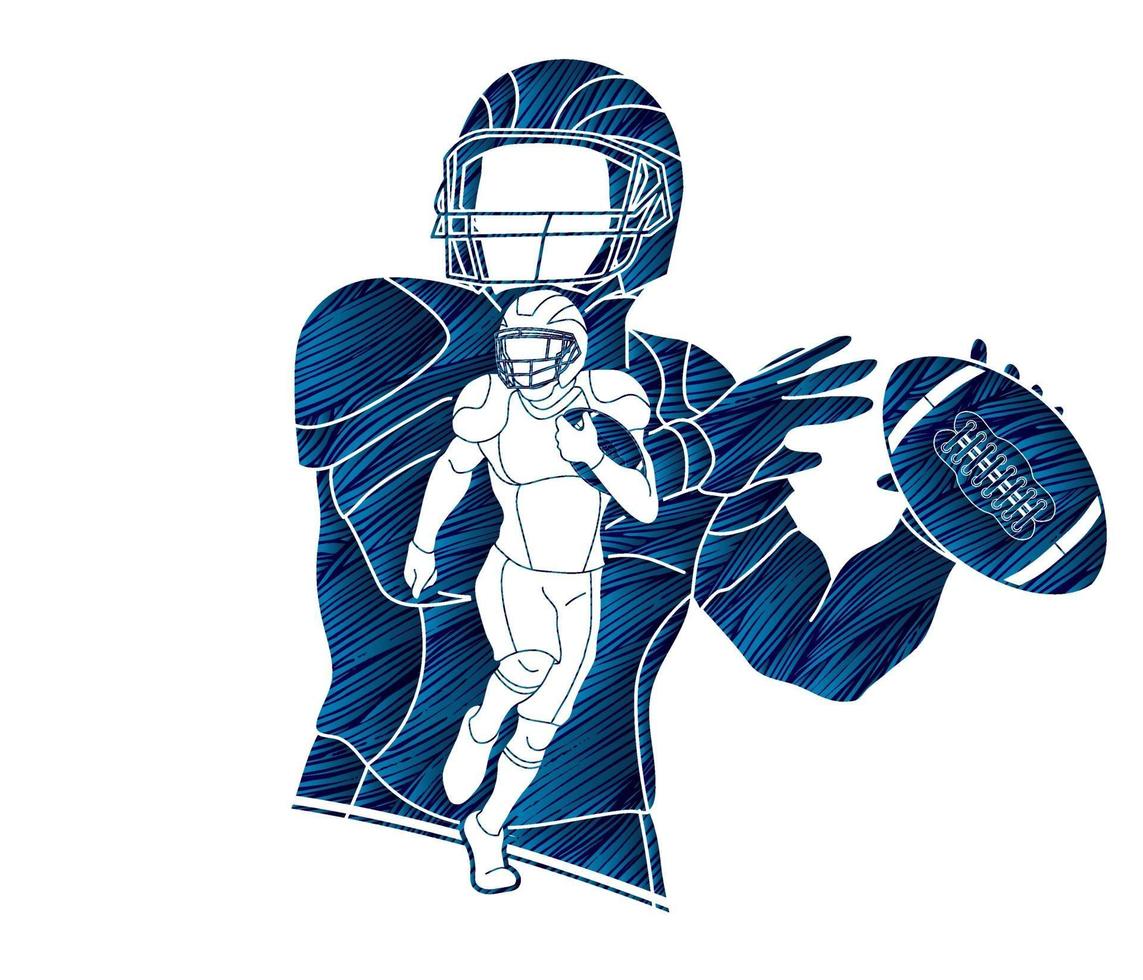 American-Football-Spieler vektor