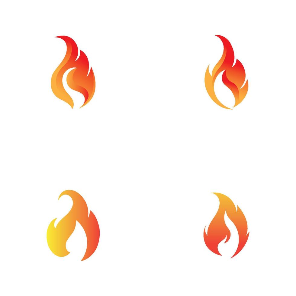 modern Feuer Logo oder Symbol Design, Vektor Illustration