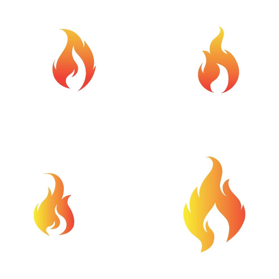 modern Feuer Logo oder Symbol Design, Vektor Illustration