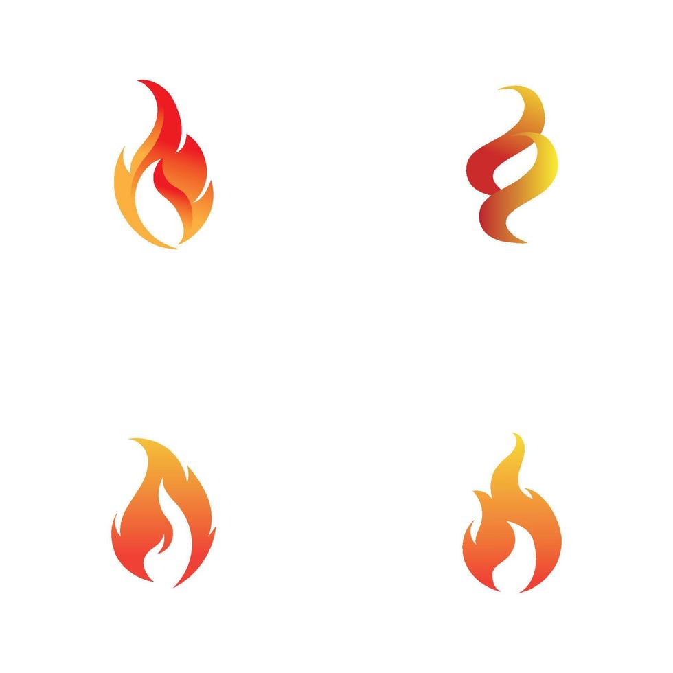 modern Feuer Logo oder Symbol Design, Vektor Illustration