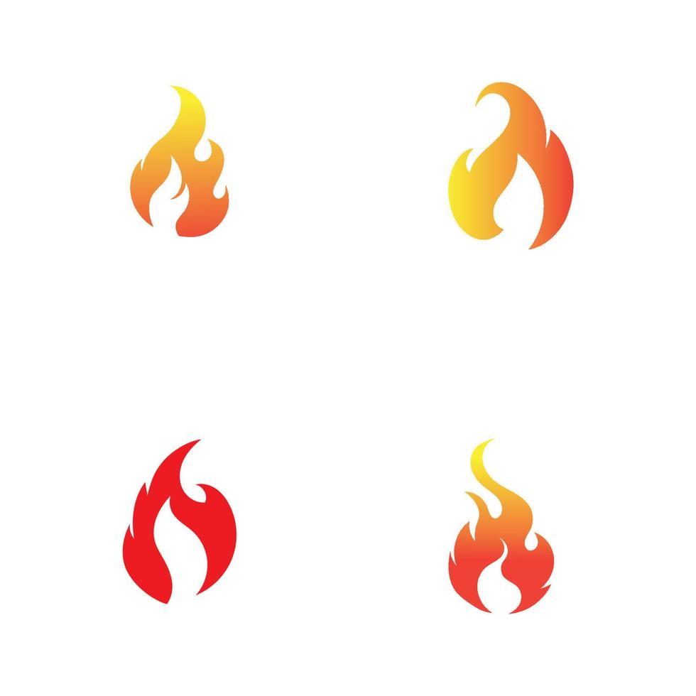 modern Feuer Logo oder Symbol Design, Vektor Illustration