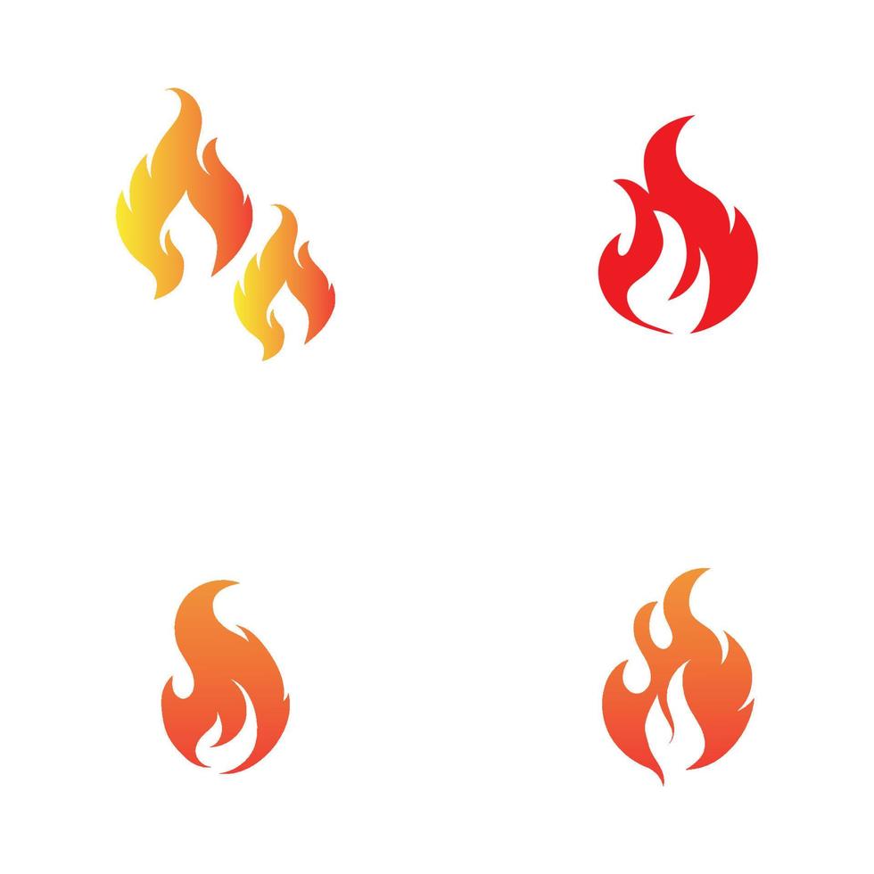 modern Feuer Logo oder Symbol Design, Vektor Illustration