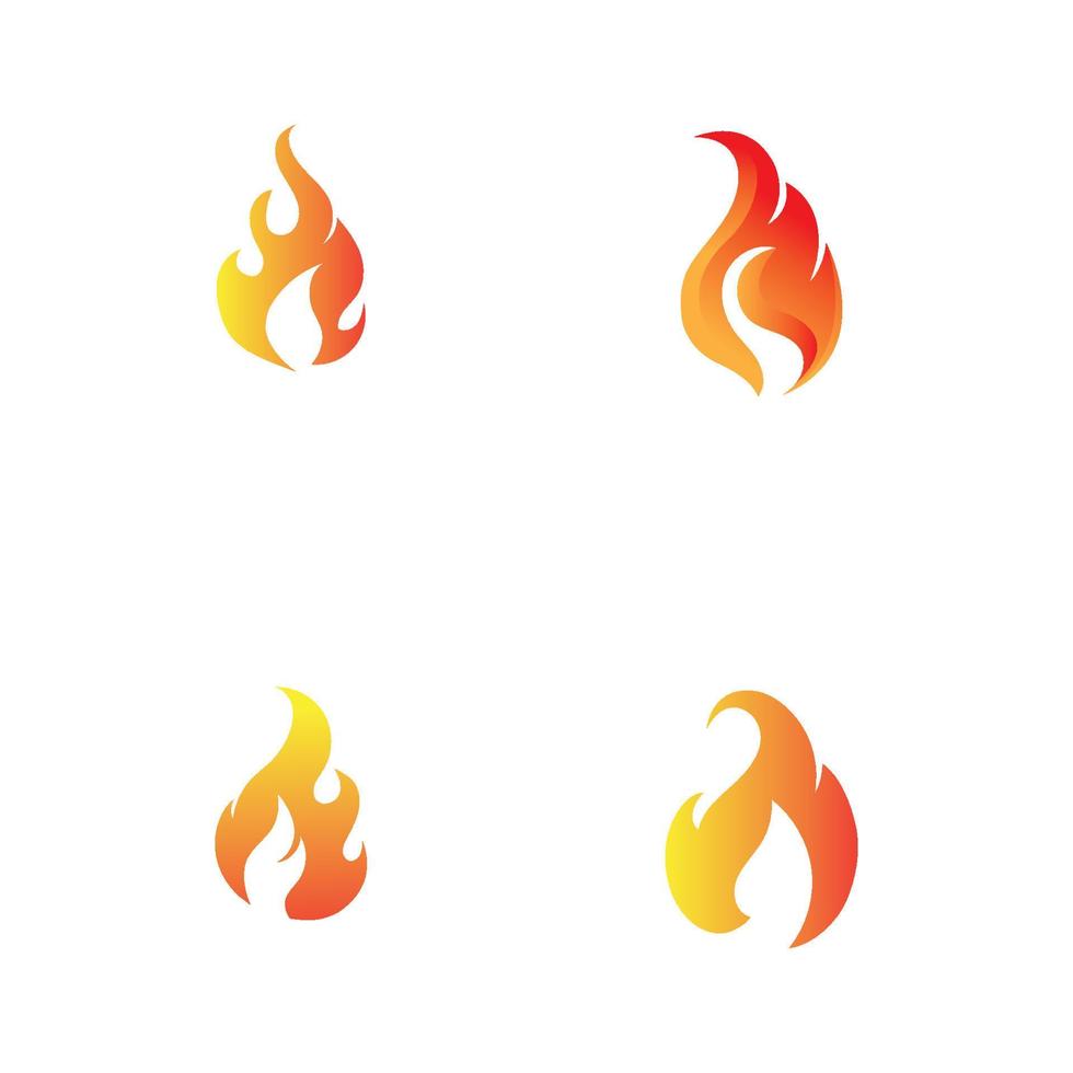 modern Feuer Logo oder Symbol Design, Vektor Illustration